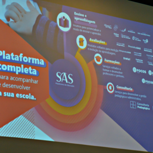 PALESTRA DIRECIONADA AOS NONOS ANOS, COM ÊNFASE NO MATERIAL DO SAS QUE SERÁ UTILIZADO NO 1º ANO DO ENSINO MÉDIO DE 2024