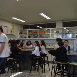 AULA NO LABORATÓRIO SOBRE ANIMAIS VERTEBRADOS E INVERTEBRADOS