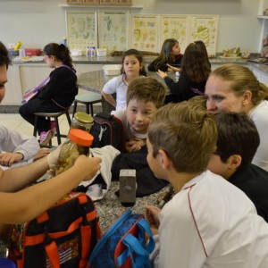 AULA NO LABORATÓRIO SOBRE ANIMAIS VERTEBRADOS E INVERTEBRADOS